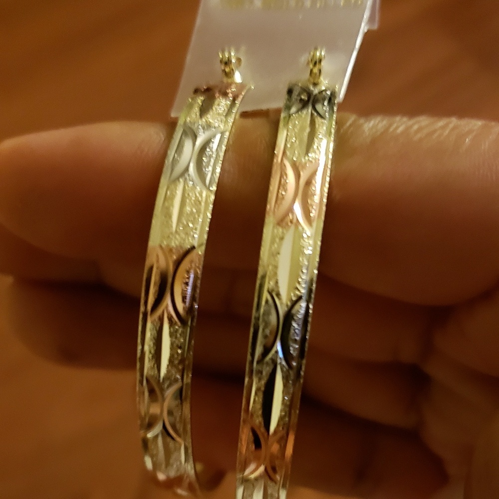 Gold plated hoop Earrings